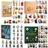 2025 Christmas Advent Calendar Countdown 2D Acrylic Hanging Ornaments Christmas Tree Decorations Creative Holiday Birthday Gift