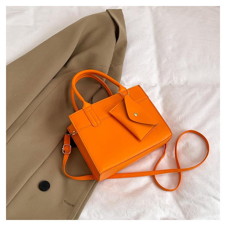 Simple Contrast Color Casual Commuting Large Capacity Fashion Design Crossbody Handbag Small Square Bag For Women