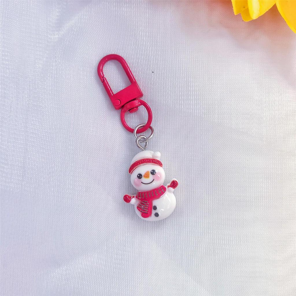 Cartoon Santa Claus Keychain Ornament - Cute Christmas Gift for Backpack or Home