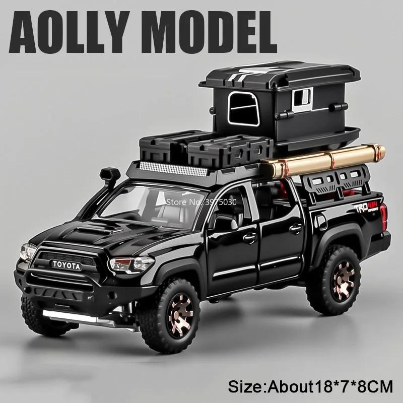 

1:32 Dodge RAM Mammoth 6x6 Tacoma RV Toys Cars Models Alloy Diecast with Light Sound Pull Back Vehicles Table Decoration Model