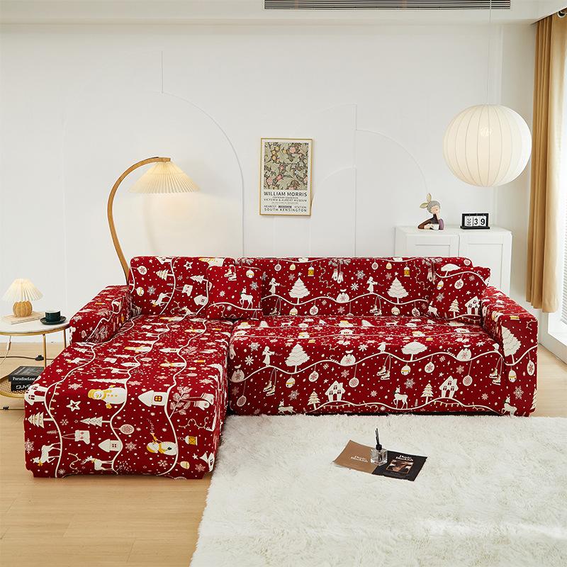 

Чехлы для диванов на Рождество, эластичные чехлы для диванов в гостиную, для детей, домашних животных, все включено, чехлы для диванов, нескользящие, защитные для мебели 1seat