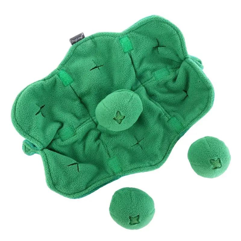 Interactive Dog Snuffle Ball Toy Squeaky Plush Treat Dispenser IQ Puzzle Feeder for Puppy Chew Enrichment Stress Relief