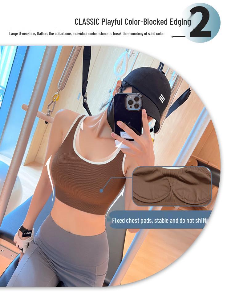 High-Impact Beautiful Back Sports Bra for Women - Shockproof, Supportive, and Sexy Fitness Vest