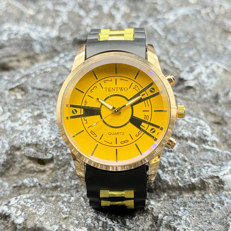 JYL Unisex Watch Student Casual Sports Silicone Strap Gold китай розовый