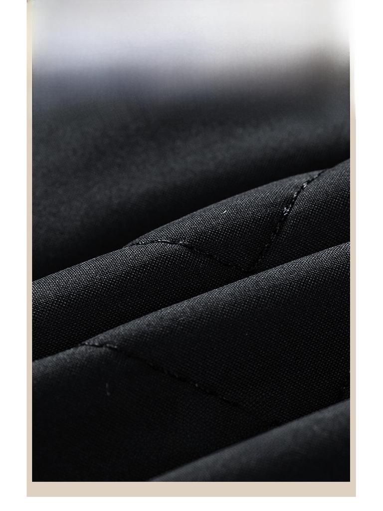 Warmer karierter Baumwollmantel für Herren mit Stehkragen – lässige, winddichte und modische Samtjacke