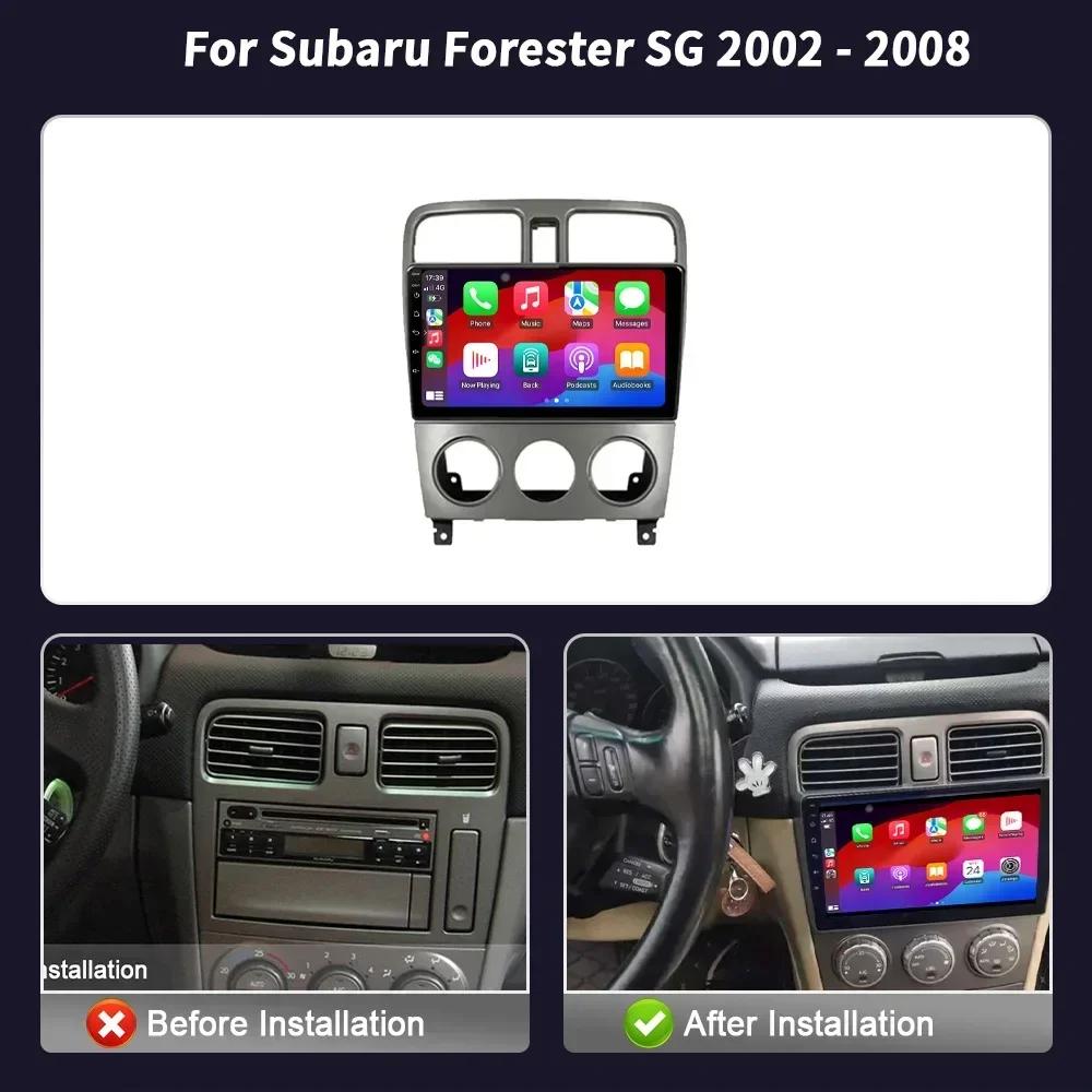 Android 14 For Subaru Forester SG 2002 - 2008 Car Radio Multimedia Navigation 4G GPS Wireless Carplay Stereo Head Unit Screen
