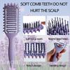 3 in 1 Curl Define Styling Brush Hollow Out Detangling Hair Brush Tangled Hair Comb Shaping Defining Curls Barber Styling Tools