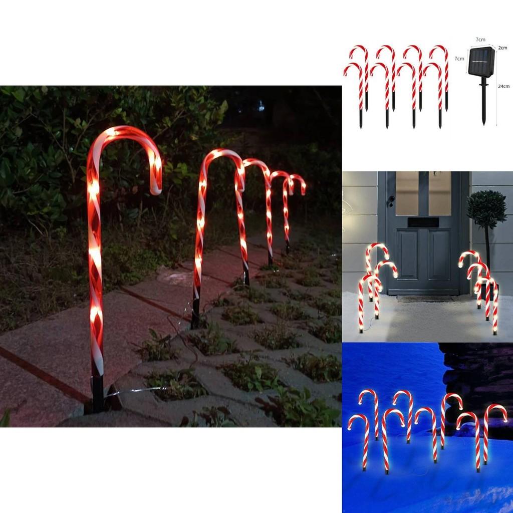 Christmas Led Candy Cane Landscape Light For Garden And Driveway Decor