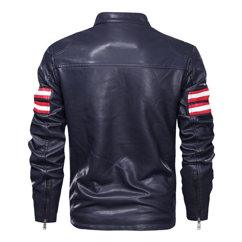 Winter Men's Washed PU Leather Jacket Casual Men's Leather Jacket Jacket Style Men's Top
