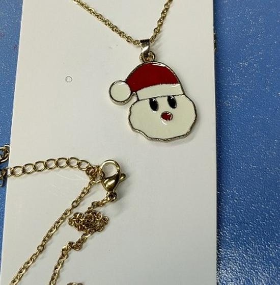 Cross-border Christmas Wish Tree Snowman Reindeer Bells Necklace
