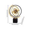 Modern-Luxury Globe Ornament with Marble Base Elegant Rotating Orbital
