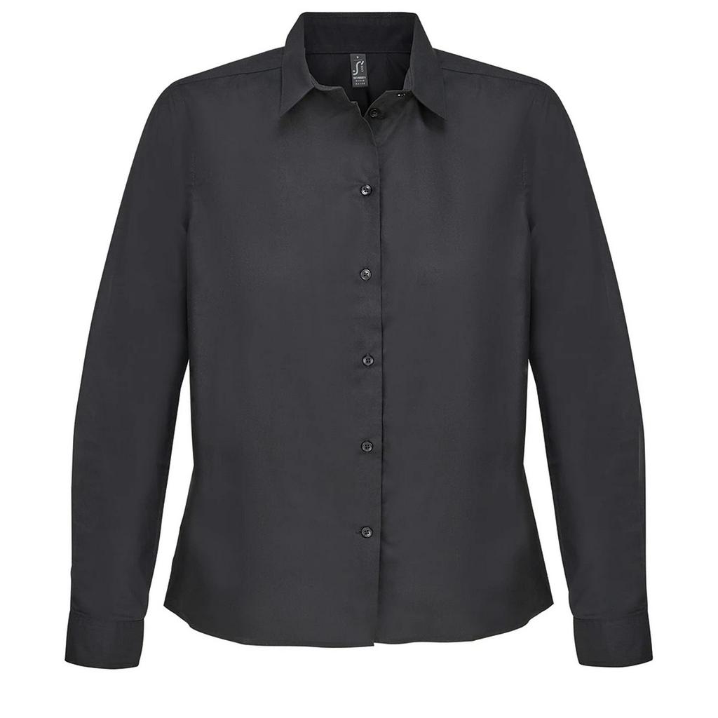 SOLS Womens/Ladies Bailey Poplin Long-Sleeved Shirt