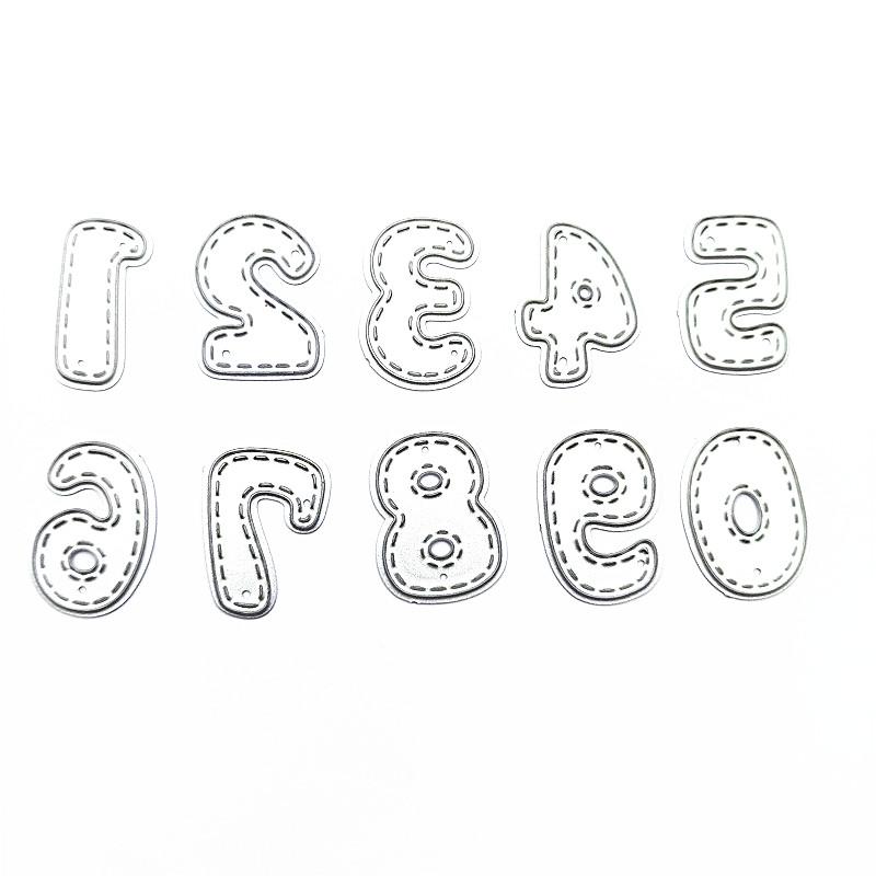 Numbers Metal Cutting Dies Stencil for DIY Scrapbooking Photo Album Embossing Paper Cards Crafts Diecuts