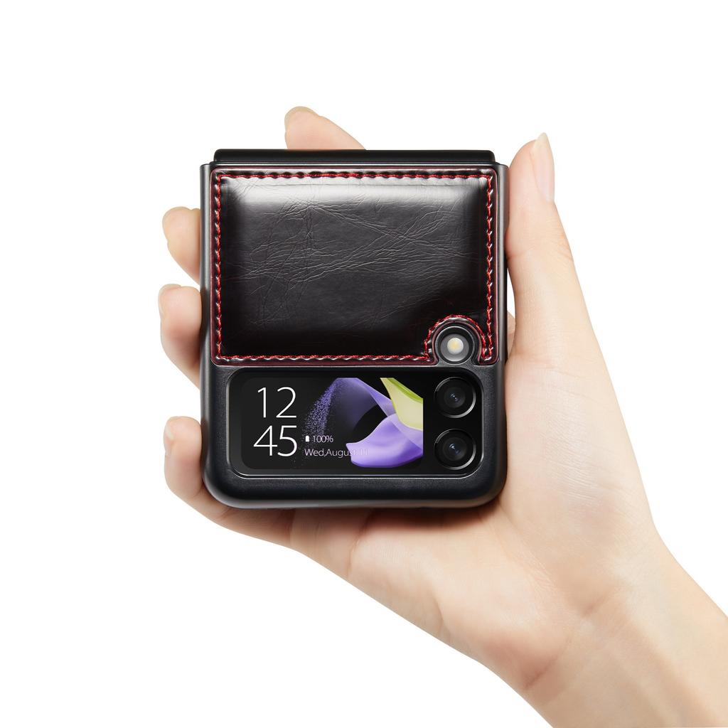 Anti-Schock-Leder-Telefontasche Klapphülle für Samsung Galaxy Z Flip 4 Flip4 5g Flip3 Flip 3 Schutzhülle für Samsung Flip4