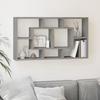 VidaXL Wall Shelf 8 Compartments Concrete Grey 342590