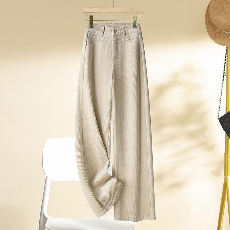 

Женские джинсы с высокой посадкой, широкими штанинами, стройнящие, весна 2025 32