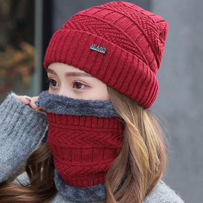 Cycling Hat, Outdoor Hat, Plush Hat, Woolen Hat, Thermal Hat, Ear Protection Hat, Scarf, Two-piece Set