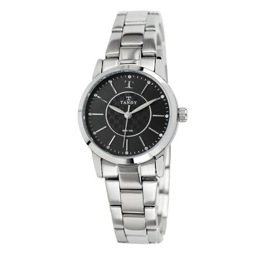 [TANDY] TANDY Signature Luxury Metal Black Women s Watch T-3915 Standard