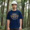 Sägemehl ist Männer-Glitzer HolzbearbeiterT-Shirt Tischler Männer Rundhals Baumwolle Kurzarm Mode Sommer Alltag FreizeitT-Shirt