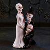 Skeleton Art Piece Bride And Groom Figurine Gothic Resin Skull Wedding Couple Statue Horror Themed Decoration Desktop Sculpture for Day of The