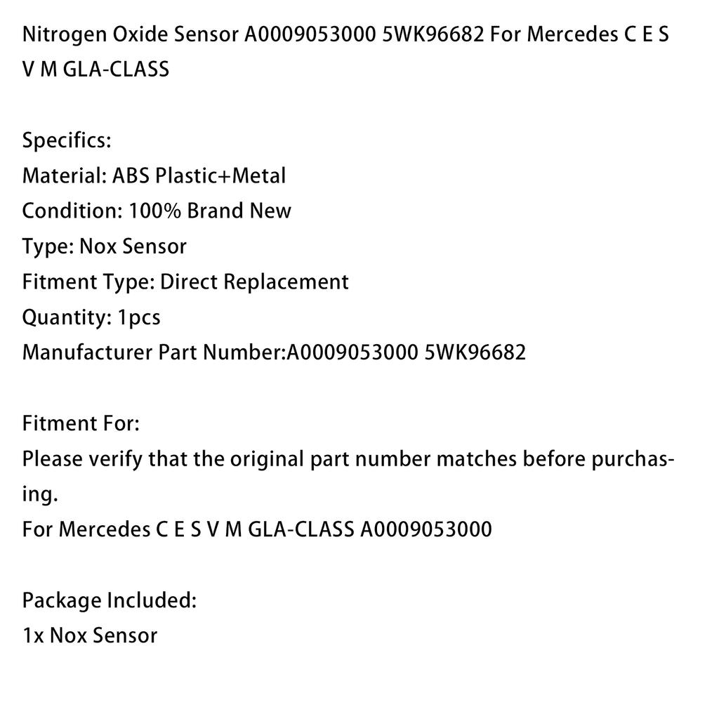 Nitrogen Oxide Sensor A0009053000 5WK96682 For Mercedes C E S V M GLA-CLASS