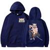 Anime Hashibira Inosuke Printed Pullover Fashion Women Men Long Sleeve Casual Hooded Personality Sweatshirt