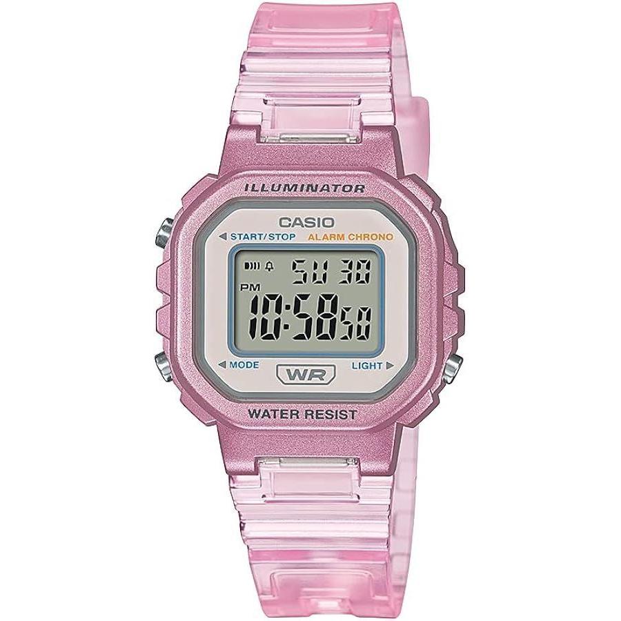 Used CASIO Casio Watch Cheap Casio LA-20WHS-4A Digital Pink Clear Skeleton Ladies 4549526345517 New [WJ225]
