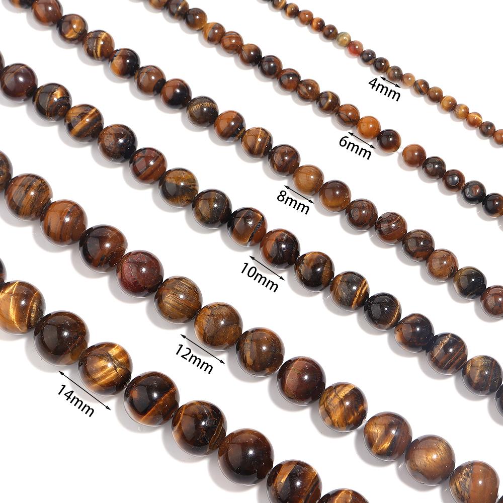 

1 Strand Round Yellow Tiger Eye Stone Beads Natural Stone Beads Loose Spacer Beads For DIY Jewelry Making Bracelet Necklace 4mm Apx 95pcs