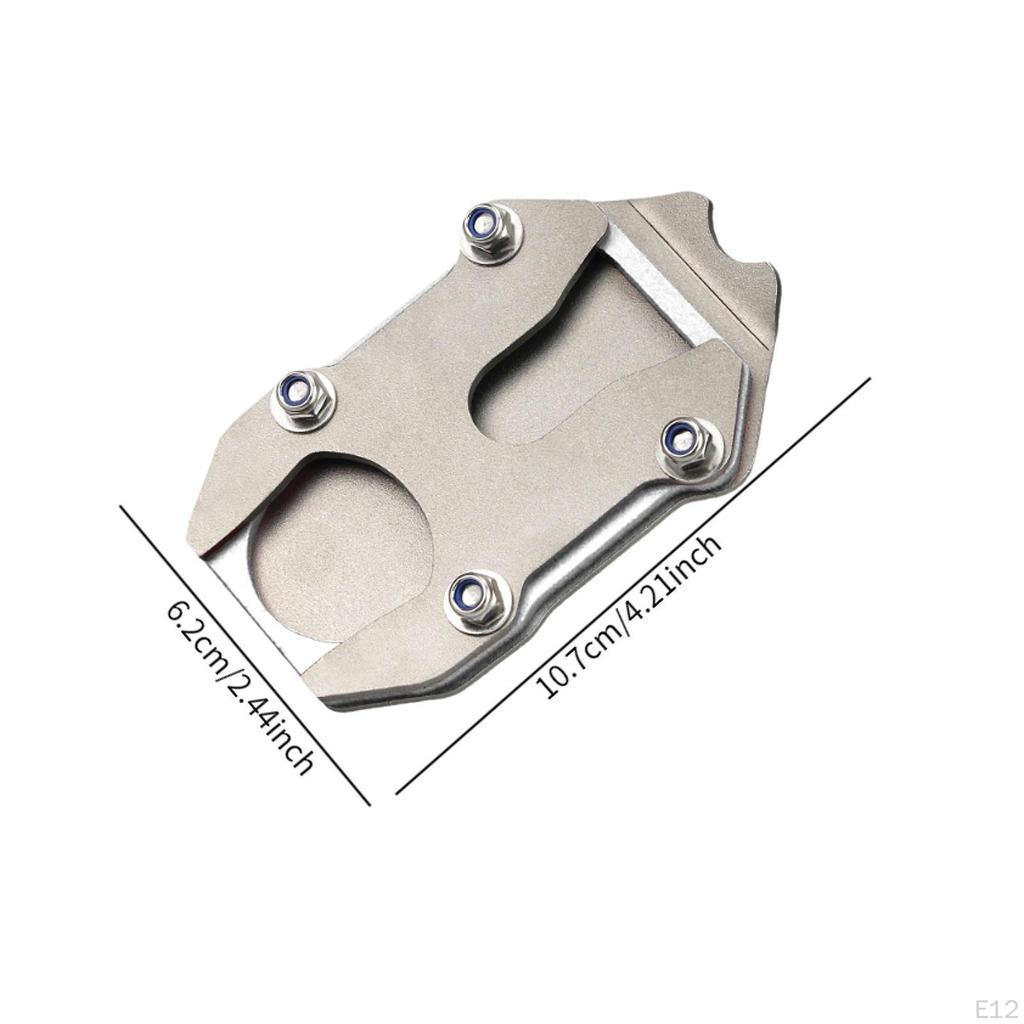 Motorcycle Kickstand Pad Enlarger Support Plate Enlarged Base Easily Install Accessories