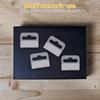 100PCS PET Plastic Adhesive Hang Tabs Transparent Retail Packaging Hook  Shelving Pegboard