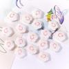 Perline in Ceramica Dipinta Tulipano e Farfalla Rosa Retrò per Braccialetti e Collane Fai da Te