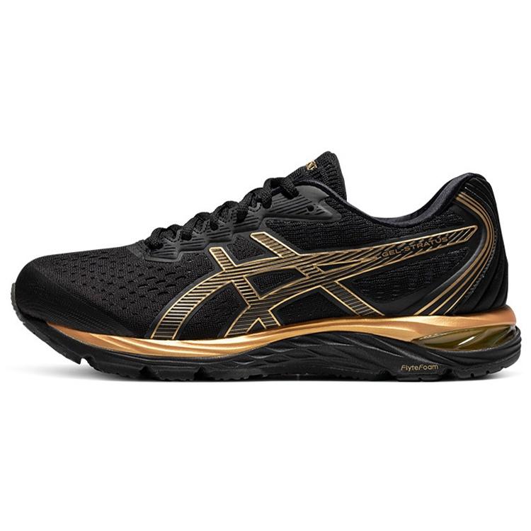ASICS Gel-Stratus Low-Top Black/Gold Men s 1011B428-001 EU 41.5