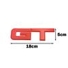 OTOKIT 3D Gt Logo Metal Badge Emblem Car Sticker Fashion Car Decor Sticker for  Mustang Focus Mk 1 2 3 7 Mondeo Car Styling