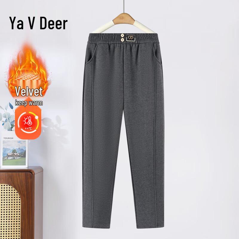 

Yalu Women s High-Waist Straight Leg Fleece-Lined Pants 3XL