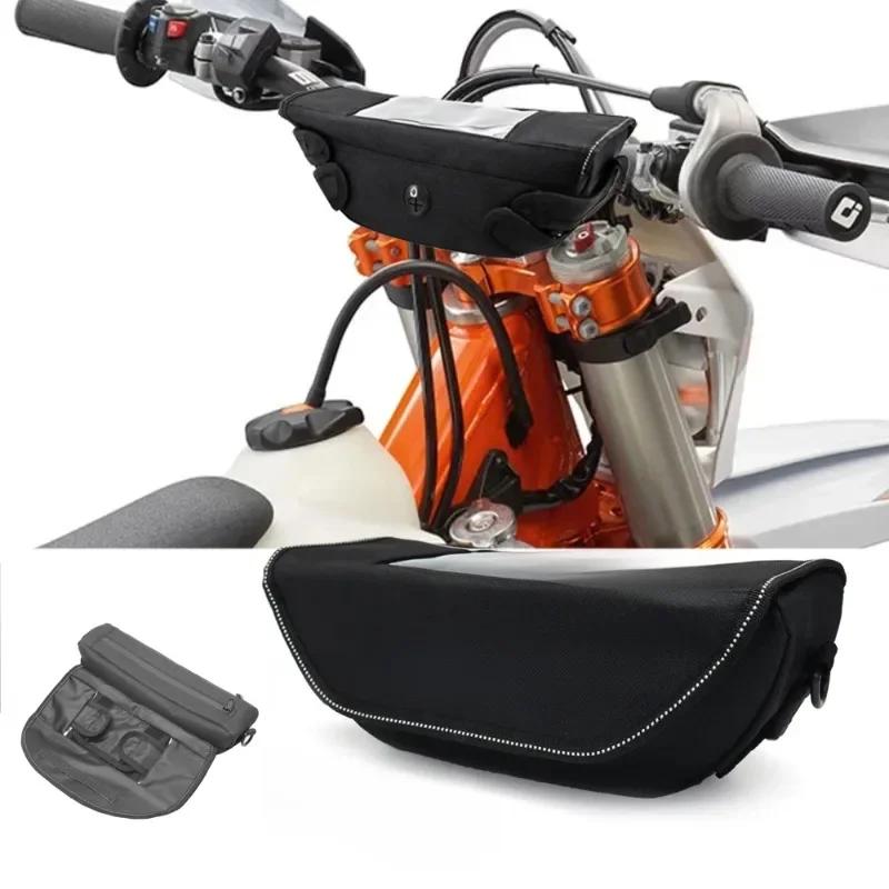 Taška na řídítka motocyklu Vodotěsná s kapsou pro uložení telefonu s dotykovou obrazovkou Cestovní úložná taška pro motocykl BMW Kawasaki Triumph