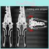 Stripping Steel Pliers Alloy Wire Foldable Multifunctional Wire Stripping Tool Nonslip Electrician Crimpe Pliers Electrician