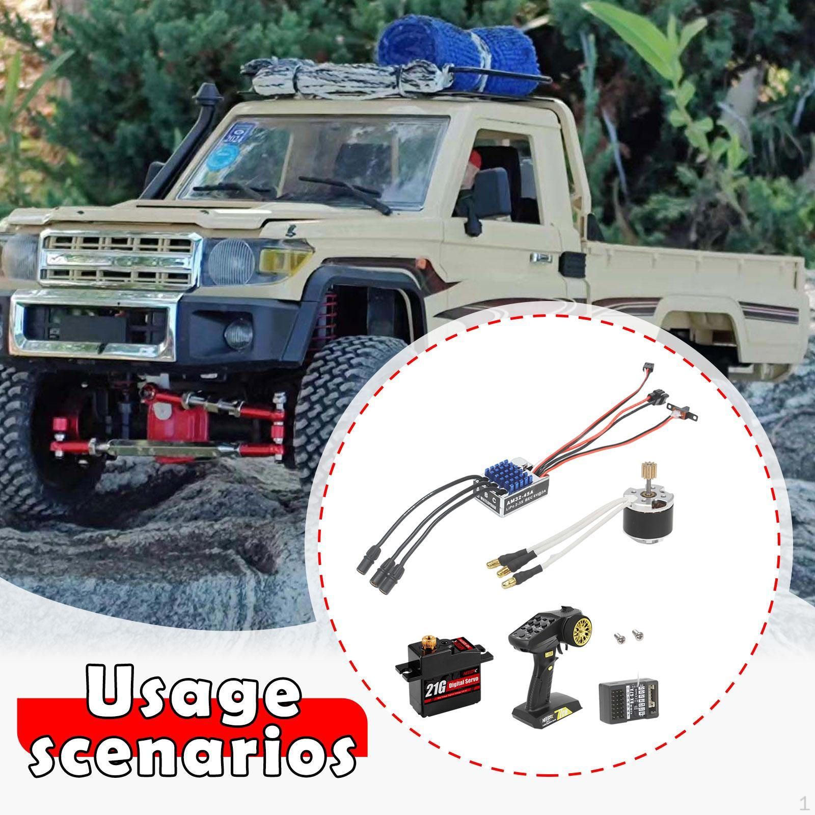 

Комплект двигуна з ESC 45A Електронний регулятор швидкості Високопродуктивний Зносостійкий Заміна приймача золотий