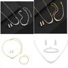 Water Drop Wedding Necklace Set With Geometric Pendant For Bridal Jewelry Collection