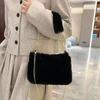 New Plush Bag Cute and Fashionable Portable Small Square Bag Women's Niche Chain Messenger Bag Hair
