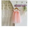 Rochie de Plajă Summer cu Bretele din Plasă și Flori 3D pentru Fete Dulci - Fustă Pufoasă de Prințesă pentru Bebelușe.