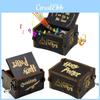 Black Potter Harry Music Box Engraved Wooden Music Box Interesting Toy Xmas Gift