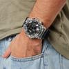 Casio see thru ice tough series 200 meters waterproof quartz movement resin strap Japanese and Korean watch men's watch silver dial GA700SK-1ACR