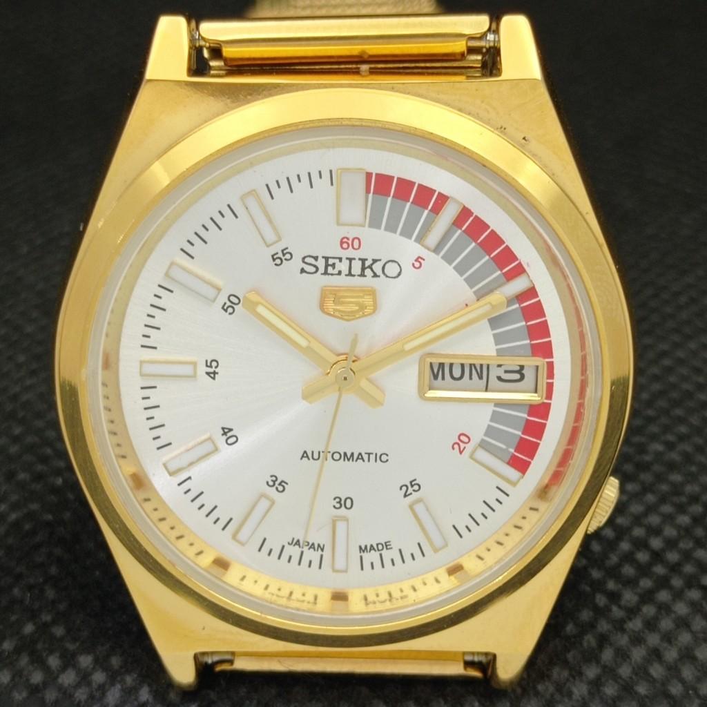 REFURBISHED VINTAGE SEIKO 5 AUTO 6309A JAPAN MENS D/D SILVER WATCH A309507-2 Seiko-a309507