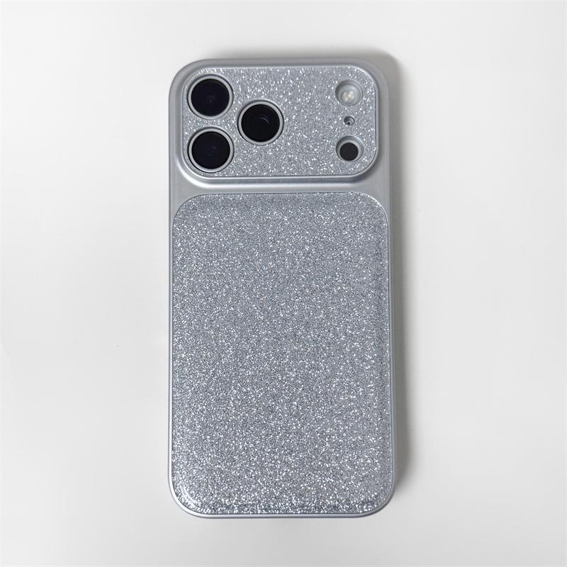 Glitter Silver iPhone 15/14 ProMax Anti-drop Case 17