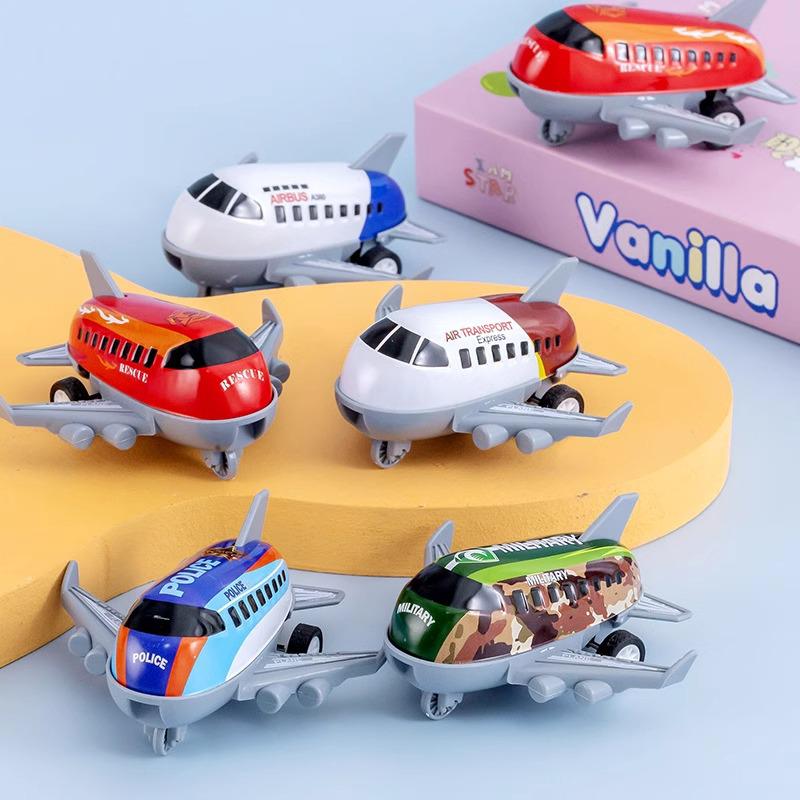 Children's Alloy Pull-back Airplane Toy Model - Ideal for Kindergarten and Primary School Gifts