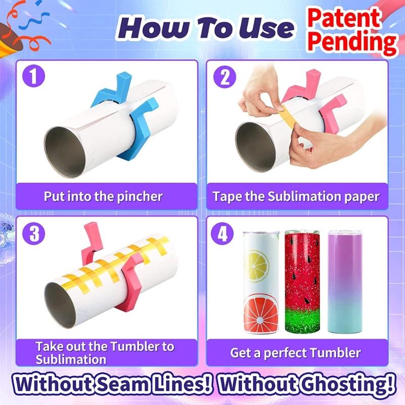 Sublimation Tumblers Pinch for 20Oz Sublimation Blank Tumblers Skinny Straight Tumblers Clamp Grip Tightening Tool