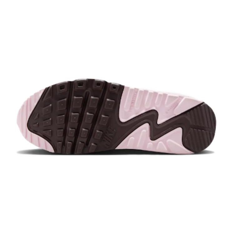Nike Air Max 90 Lær GS Smokey Mauve Earth Barnesko Rosa Mørk-Pony Platinaviolett CD6864-201