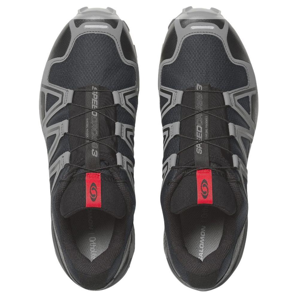 SALOMON Speedcross 3 GORE-TEX Comfortable Slip-Resistant Durable Low-Top Outdoor Functional Shoes Men Shoes Black Teal 477317