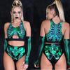 Cosplay Sexy Skeleton Adult Bodysuit Sets Performance Costumes For Halloween