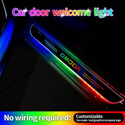 Car Streamer Welcome Pedal Threshold LED Lamp Interior Atmosphere Light Modification For CHERY OMODA 5 JAECOO 5 J7 2024 2025